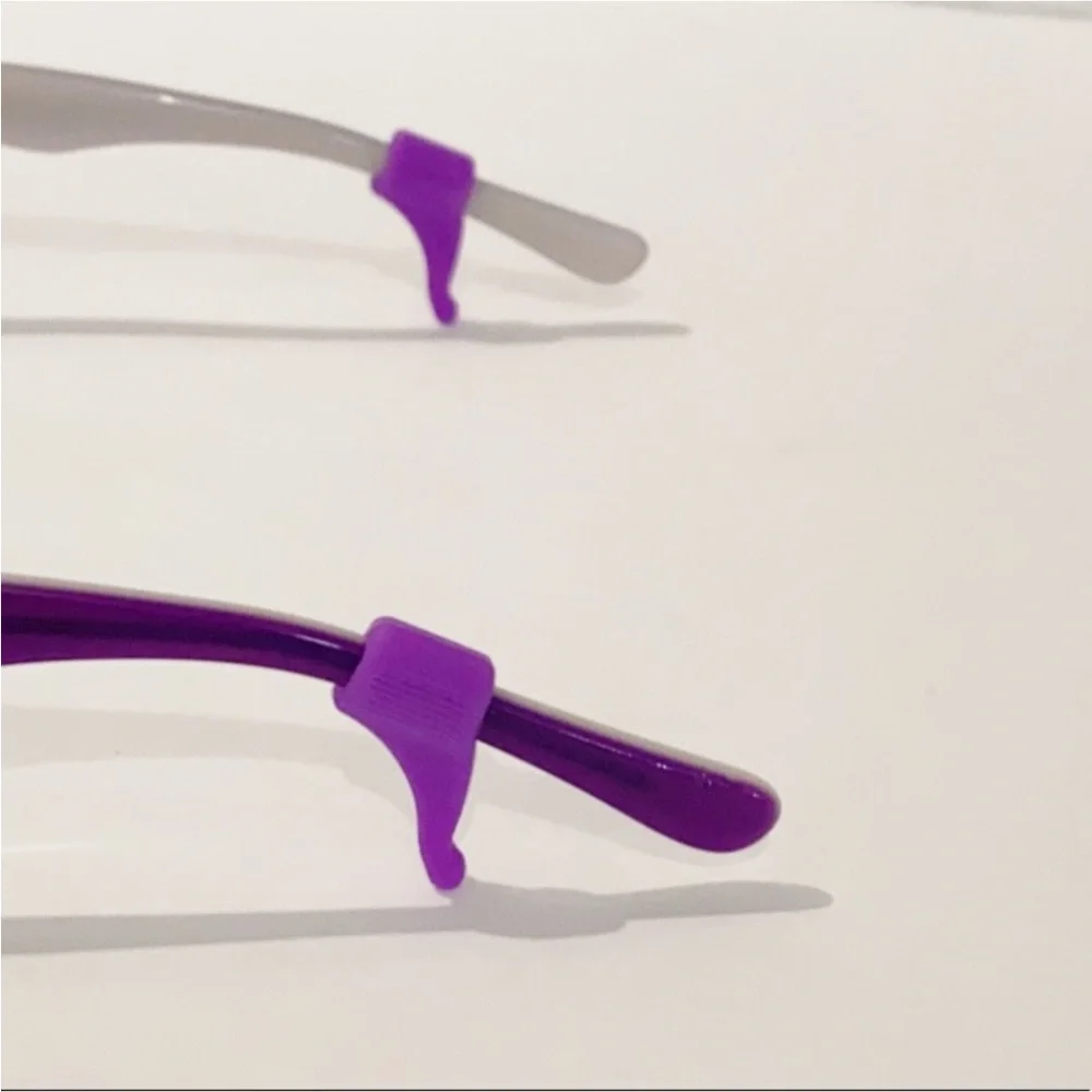 Set New little girls kids purple silicon eyeglasses sunglasses strap & ear stop